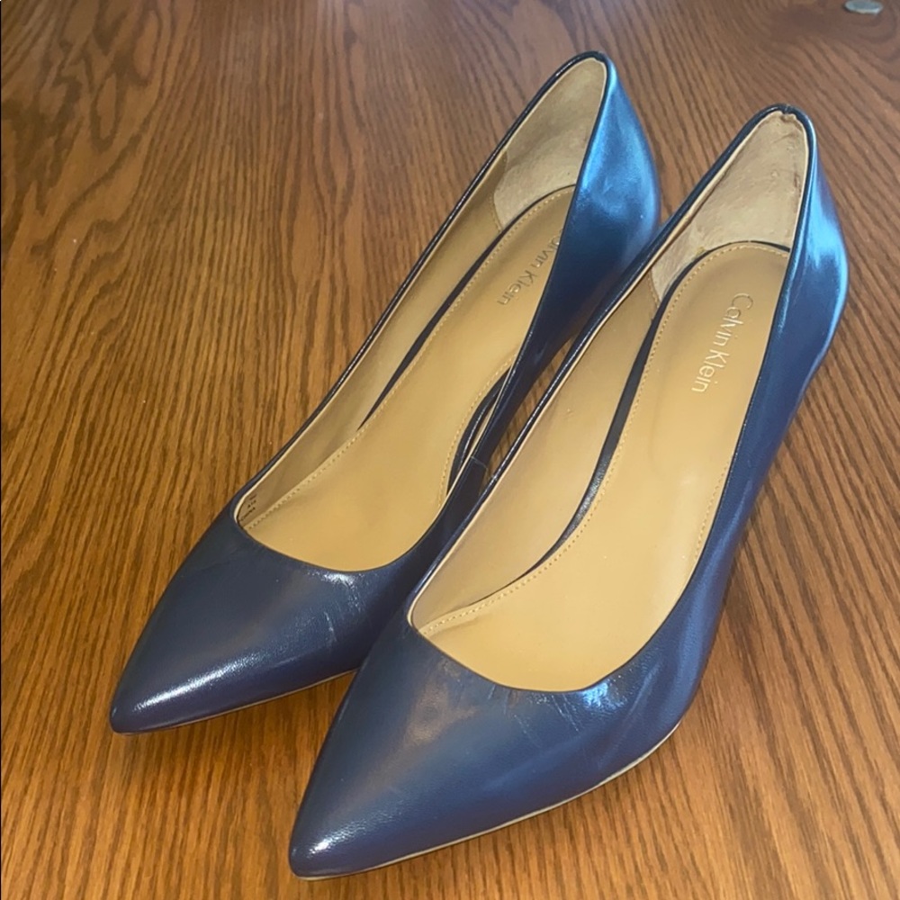 Calvin Kline 3 inch Navy Heels